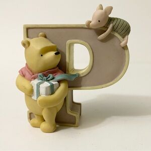 Disney Classic Winnie The Pooh Letter P Figurine Piglet Flaws